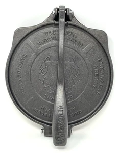 Victoria 8-inch Cast Iron Tortilla Press HD Spherrous, Commercial Grade - Picture 1 of 11
