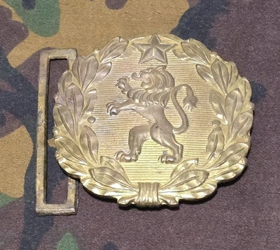 Vintage Authentic Bulgaria Military Army Officer Parade Belt Buckle - Image 1 of 2