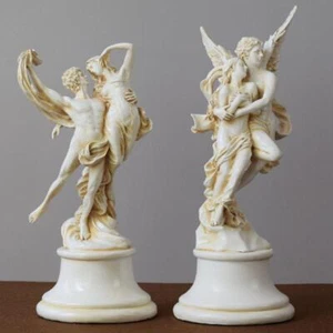 Statue Greek Mythology Eros Resin Art Sculpture White Modern Medium Carved Decor - Picture 1 of 26