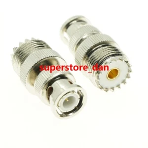 1Pcs UHF Female SO-239 SO239 plug to BNC Male jack RF adapter connector PL259 - Picture 1 of 6
