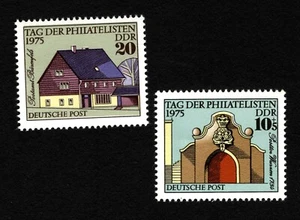 OPC 1975 Alemania DDR Filatelists Day Set Mi#2094-5 Sc#1693 B177 MNH 44944 - Imagen 1 de 1