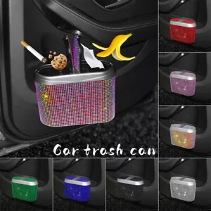 Car Van Trash Waste Bin Flip Case Rubbish Holder Auto Garbage Can Storage Box 1x - Picture 1 of 25
