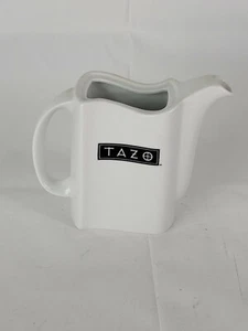 TAZO Teapot Tea for 2 Crisp white pot with TAZO logo    20 oz - Picture 1 of 3