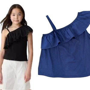 Gap Kids Navy Asymmetrical Blouse, size XL-12 - Picture 1 of 12