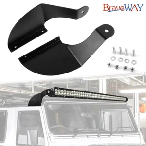 BraveWAY Led Light Bar Brackets Mounts 52” Fit Gutter Land Rover Defender - Picture 1 of 5