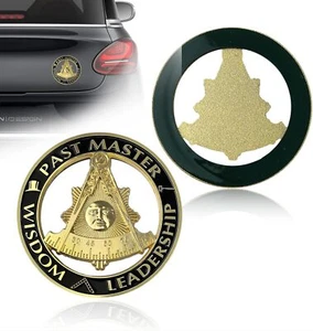 Emblema de coche masónico maestro pasado con pegatina símbolo de liderazgo y sabiduría masónicos - Imagen 1 de 8