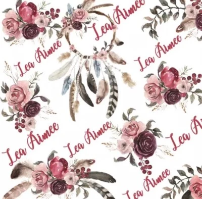 Personalised Baby Gift Throw Blanket Keepsake 100cm X 100cm - Image 1 of 2