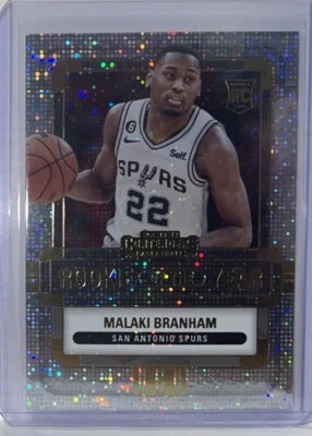 MALAKI BRANHAM 2022-23 CONTENDERS ROOKIE OF THE YEAR SPURS RC CARD#12 - Image 1 of 2