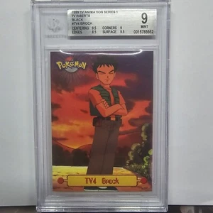 BGS 9 Topps 1999 Pokemon TV Animation Series 1 #TV4 Brock Insert Black - Picture 1 of 2