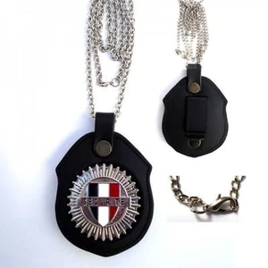 Porte insigne cuir securite, Piel Cabrera - Picture 1 of 1