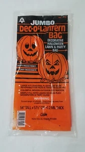 Vintage Halloween Jumbo Dec-o-Laternentasche dekorative Rasen- und Partytasche - Bild 1 von 5