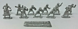 Miniaturas EBOB 28mm Pikemen - Lote de 11 figuras de metal - Imagen 1 de 4