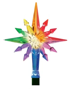 GE Efectos de Color LED 11" RGB Cambio de Color Belén Estrella Árbol Top + Caja Remota - Imagen 1 de 12