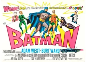 Batman Movie Poster Adam West Burt Ward Burgess Meredith *Hollywood Posters* - Picture 1 of 1