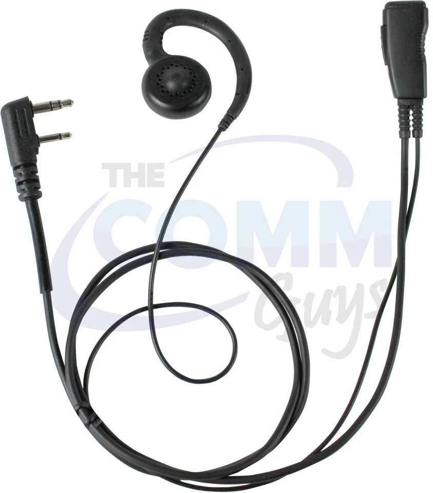 Pryme Pro-Grade Earhook Earpiece for KENWOOD TK3360 NX320 TK3400 TK3312 Radio - Image 1 of 1