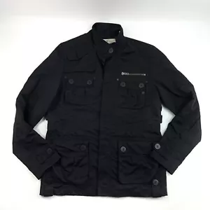 Five Four Black Fashion Button Up Multipocketed Casual Jacket Men's Size S - Picture 1 of 9