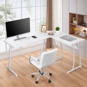 L-Shape Corner Computer Desk Home Office PC Laptop Table Gaming Workstation - Picture 1 of 15