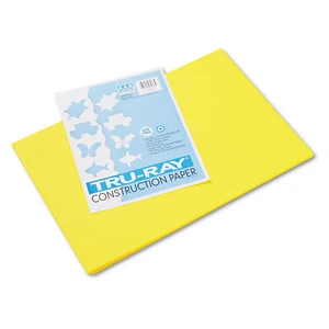 Pacon Tru-Ray 12" x 18" Construction Paper Yellow 50 Sheets (P103036) - Picture 1 of 1