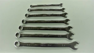 Craftsman Chrome Wrenchs Set of 7 Open & Box 12 Pt. Standard  - Picture 1 of 2