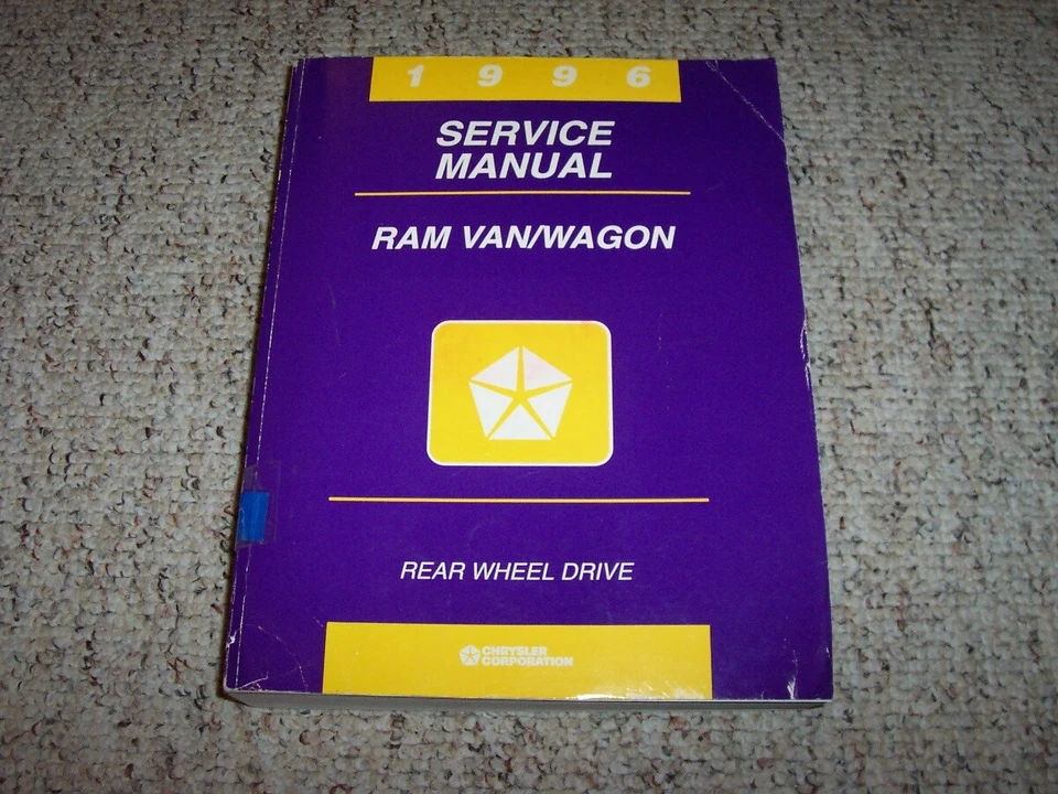 1996 道奇 Ram Van & Wagon 1500 2500 3500 工厂原始设备制造商商店维修手册 — 第 1/1 张图片