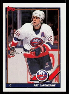 1991 Topps Pat LaFontaine #80 Hockey New York Islanders - Picture 1 of 2