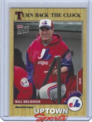 Bill Belichick Topps Turn Back the Clock #BB1 - Montreal Expos - Tom Brady - Image 1 of 2