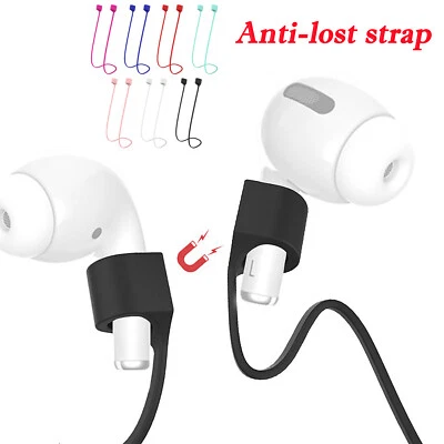 1pc For   AirPods1/2/Pro Rope Anti-Lost Strap Soft Silicone Waterproof Loop - Image 1 of 4