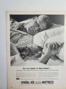 Spring Air Mattress Vintage 1964 Print Ad Ephemera Wall Art Decor - Picture 1 of 1