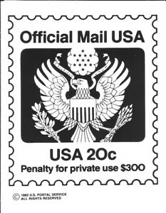 #O135 20c Official Mail USA Werbung Foto Essay - Bild 1 von 1