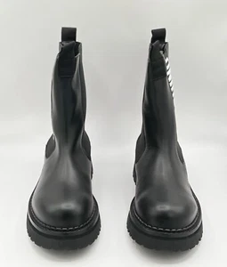 Moschino Couture St Montagna Vitello Black Boots EU 41 US 11 ohne Staubbeutel - Bild 1 von 5