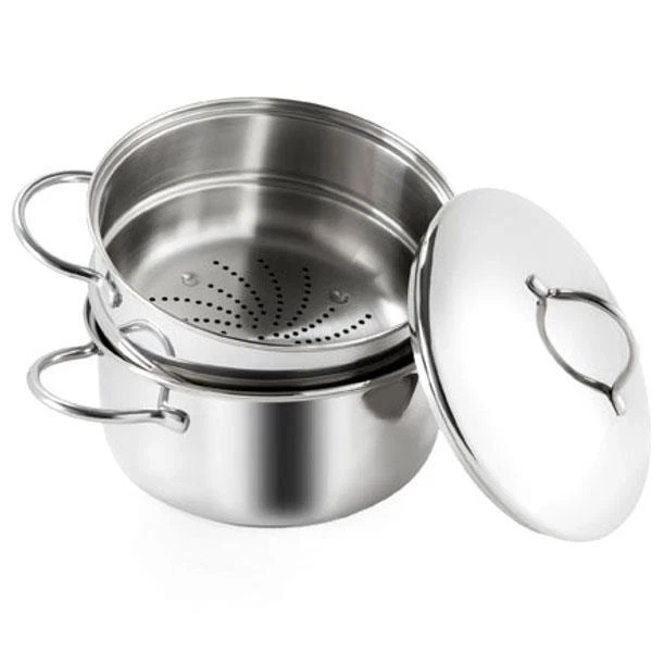 BARAZZONI VAPORIERA IN ACCIAIO INOX 18/10 DIAMETRO 20 CM ADATTA PER INDUZIONE - Immagine 1 di 1