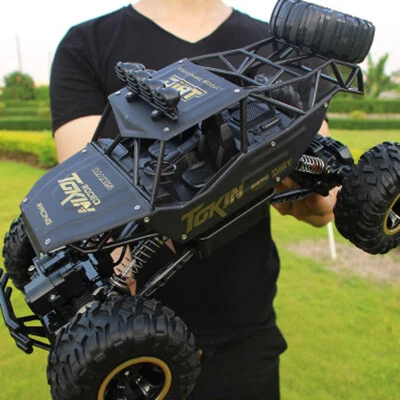 XL Large Remote Control RC Cars Big Wheel Car Monster Truck 4WD Kid Toy Electric - Image 1 of 4