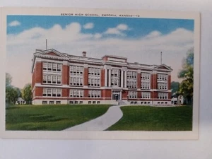 Oberstufe in Emporia KS Postkarte Vintage - Bild 1 von 2