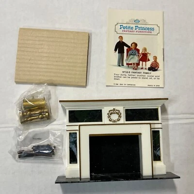 复古 1: 16 IDEAL Petite 娃娃屋微型摄政壁炉  — 第 1/2 张图片