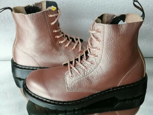 Stivali da donna Dr. Martens 1460 Pascal Y metallizzati 25901716 oro rosa EUR38 US7 24 cm - Foto 1 di 10