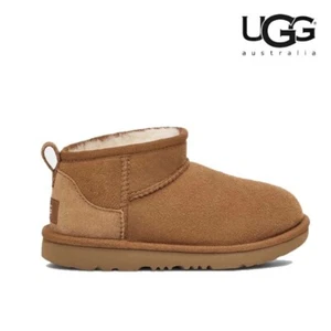 UGG kids Classic Ultra Mini Boot 1130750K-CHE SALE 100% AUTHETIC CHESTNUT - Picture 1 of 5