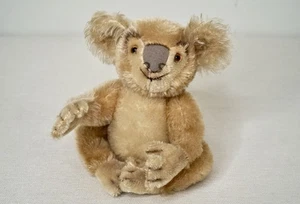 De colección Oso Steiff Koala c. 1959 Peluche Mohair 7” Sin Identificación Ojos de Vidrio Articulados Raro - Imagen 1 de 20