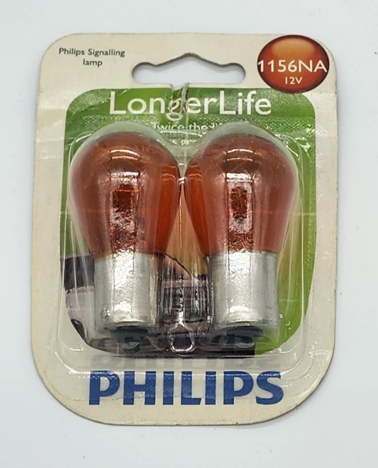 Philips LongerLife 1156NA 26,88 W Dos Bombillas Señal de Giro Delantera Luz de Repuesto Foto 1 de 3