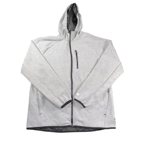 Chaqueta Russell Para Hombre Grande Gris Tejido Fusión Cremallera Completa Con Capucha Atlética Exterior - Imagen 1 de 9