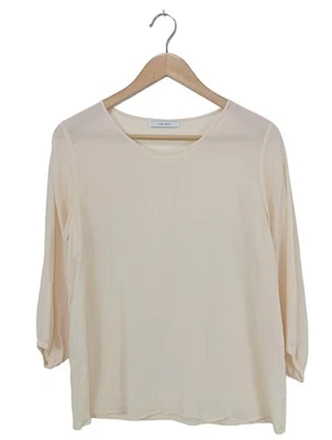 LUNA NERO Transparenz-Bluse Damen Bluse Gr. DE 36 creme Casual-Look - Bild 1 von 4