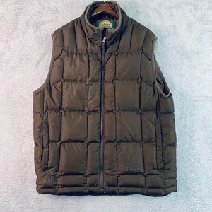 Cabelas Premier Northern Goose Down Vest 650 Fill Puffer Brown Men’s Medium Tall - Picture 1 of 13