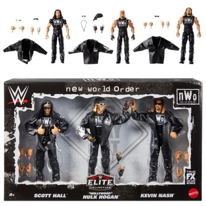 WWE Elite Collection Nuevo Orden Mundial Figuras de Acción Scott Hall, Hulk Hogan Paquete de 3 - Imagen 1 de 7