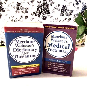 2 Merriam-Webster's Dictionary and Thesaurus & Medical Dictionary PB - Foto 1 di 6
