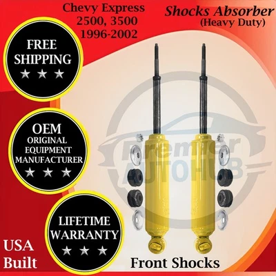 Amortiguadores delanteros Monroe OEM para Chevy Express 2500/3500 1996-2002 trabajo pesado 10 años W. Foto 1 de 4