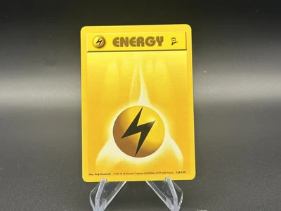 Lightning Energy - 128/130 Base 2 - Pokémon TCG - 2000 - Image 1 of 2