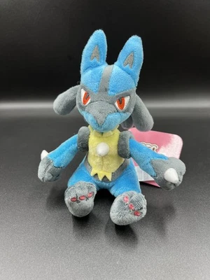 Lucario Plush Pokemon Fit Sitting Cuties Center New Stuffed Toy w/ Tag Original - Image 1 of 4