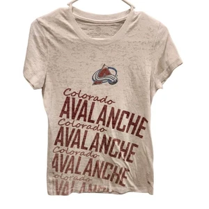 Colorado Avalanche Womens Sz L Short Sleeve Burnout T Shirt Avs NHL Hockey - Picture 1 of 3
