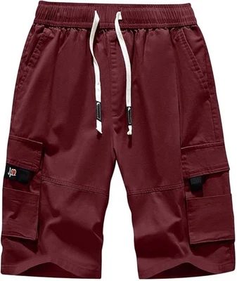 Mens Cargo Shorts Summer Casual Elastic Loose Fit Combat Work Shorts Size M - Image 1 of 4