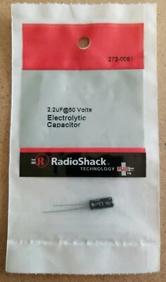 ¡NUEVO! Condensador electrolítico no polarizado RadioShack 2.2uF 2720061 ENVÍO GRATUITO Foto 1 de 4