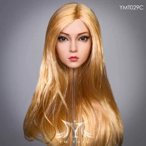 YMTOYS 1/6 Niña Cabeza Esculpida Cabello Rubio Para 12" Mujer bronceado Ph TBL Figura Juguetes - Imagen 1 de 3